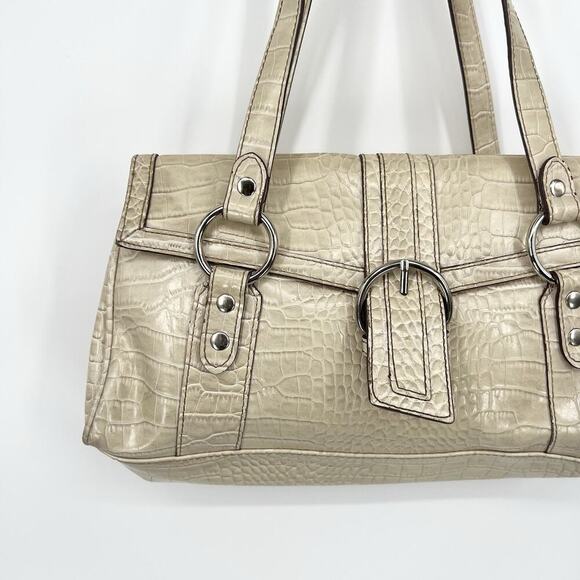 Vintage Y2K Liz Claiborne Purse With Silver Hardware Shoulder Bag - Picture 2 of 8